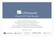 Fiscal 2015 Q4 Results - CI Investments · This presentation contains forward-looking statements concerning anticipated future events, results, ... Q1 Q2 Q3 Q4 2011 Q1 Q2 Q3 Q4 2012