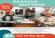READING MATTERS - Washington Secretary of State · BRW 1405 Dolphin Tale: The Junior Novel by Gabrielle Reyes. When a dolphin named Winter loses her tail, a young boy named Sawyer