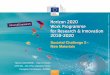 Societal Challenge 5 - Raw Materials...Societal Challenge 5 - Raw Materials . EASME ... -COSME, part of Horizon 2020, EMFF and LIFE added to ... SC5-10-2019-2020: Raw materials innovation