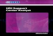HDI Support Center Analyst€¦ · self-help tools, remote access tools, self-help Web tools, self-healing software, and ACDs can provide significant increases in support center efficiency