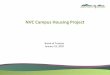 NVC Campus Housing Project - BoardDocs - School …...project size to fit on site A (5 acres) meeting 74% of demand (at 60% Scion capture rate) Option 2: Site A plus smaller site for