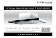 Chimney Type Range Hood RDC SERIES · Press to enter Turbo Boost Mode and count down for 3 minutes. After the timing is over, return to the level before entering Turbo Boost Mode