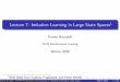 Lecture 7: Imitation Learning in Large State Spaces1web.stanford.edu/class/cs234/slides/lecture7.pdf · Dueling DQN (best paper ICML 2016) (Dueling Network Architectures for Deep