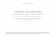 Thesis Handbook - Royal Roads Universitymedia.royalroads.ca/owl/media/set/documents/set-thesis-handbook_… · Recommendation 1: Thesis Acceptable, Oral Defence Acceptable. Outright