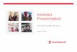 2015.Q2 Investor Presentation FINAL - Scotiabank...Investor Presentation May 29, 2015 SECOND QUARTER 2015 Caution Regarding Forward-Looking Statements Our public communications often