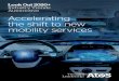 Accelerating the shift to new mobility servicesInnovation is accelerating across the entire industry, bringing in disruptive advances in how vehicles are developed, built, sold and