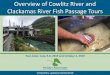 Clackamas River Fish Passage Tours - Potter Valley Projectpottervalleyproject.org/.../2019/10/...reducedsize.pdf · attract adults into ladder below Faraday Diversion Dam, speeds