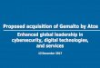Proposed acquisition of Gemalto by Atos€¦ · • Unparalleled AI, Big Data, cloud orchestration and computing capabilities • Strong relationships with defense and security agencies
