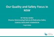 Our Quality and Safety Focus in NSW - NSW Health...The NSW health system provides the safest and highest quality care for every patient To improve healthcare for patients in NSW through