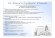 St. Mary’s Catholic Church · St. Mary’s Catholic Church FOUNDED IN 1795 310 SOUTH ROYAL STREET • ALEXANDRIA, VIRGINIA Rev. Edward C. Hathaway, Pastor Rev. Nicholas R. Barnes,