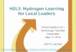 H2L3: Hydrogen Learning for Local Leaders · Overview • Start - October 2008 • Complete - December 2011 • Completion - 100% • Total project funding – DOE share - $393,400
