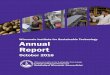Wisconsin Institute for Sustainable Technology Annual Report Annual Report Oc… · Research, laboratory services and education provided by the Wisconsin Institute for Sustainable