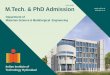 M.Tech. & PhD Admission apply online at  · Dr. Ranjith Ramadurai PhD, IISc Bangalore Multiferroic oxide thin films for fundamental science & functional devices, Surfaces & Interfaces