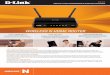 Wireless N Home router - D-Link · HIgH-sPeeD WIReless netWoRkIng Create a high-speed wireless network for your home using D-link’s DIR-615 Wireless n Home Router. Connect the DIR-615