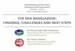 THE MIA BANGLADESH: FINDINGS, CHALLENGES AND NEXT …cwm.unitar.org/cwmplatformscms/site/assets/files/1457/mia_worksh… · MIA Bangladesh: Findings, Challenges and next steps Dr
