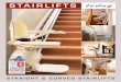 STRAIGHT & CURVED STAIRLIFTS · so other people in your home can continue to use the staircase as normal. A safety belt is fitted to all stairlifts, so you feel secure at all times,