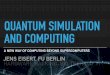 QUANTUM SIMULATION AND COMPUTING · QUANTUM SIMULATION Simulate interesting physical situations Trotzky, Chen, Flesch, McCulloch, Schollwöck, Eisert, Bloch, Nature Physics 8, 325