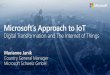 Microsoft IoT Central Customer Deck · cloud vendor to offer SaaS and PaaS for IoT, and a commitment to continual innovation Extensive partner ecosystem Industry leaders ready to