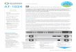 Summary Datasheet AT-1024 Network Performance Element · 2016-10-04 · Summary Datasheet • AT-1024 • 4Q 2016 Designed to meet requirements of carrier-grade Ethernet services,