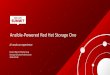 Ansible-Powered Red Hat Storage One · Traditional “DIY” software-defined storage Evaluate storage software Evaluate storage servers Optimize for target workload Conduct proof