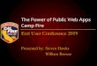 The Power of Public Web Apps – Camp Fire - Esri · 2019-08-15 · The Power of Public Web Apps – Camp Fire Author: Esri Subject: 2019 Esri User Conference -- Presentation Keywords: