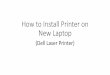How to Install Printer on New Laptop · New Laptop (Dell Laser Printer) Click on the Start Menu. Select the search icon. Type “devices and ... 9 new apps installed OneDrive for