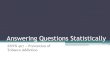 Answering Questions Statistically mbaiocch/Guest Lecture...¢  Answering Questions Statistically ENVS