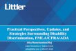 Practical Perspectives, Updates, and Strategies … Conference...FMLA: Reinstated to the same or equivalent position • Equivalent means position has the same pay, benefits, schedule,