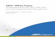 SAFe White Paper - Scaled agile framework · This white paper provide s an overview of TBM, with an emphasis on understanding the critical connections to SAFe. It also describes how