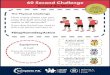 60 Second Challenge · waist in 60 seconds? If you drop the ball you need to pick it up quickly and carry on. Equipment Achieve Gold 50 Times around your waist. Achieve Silver 40