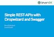 Simple REST-APIs with Dropwizardand Swagger...2017/08/18  · Simple REST-APIs with Dropwizardand Swagger Bernd Schönbach LeanIX GmbH Motivation 2 • Quickly create REST-APIs •