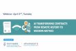 AI TRANSFORMING CONTRACTS FROM REMOTE HISTORY ... - Amazon … · AI TRANSFORMING CONTRACTS FROM REMOTE HISTORY TO MODERN METRICS Webinar: April 2nd, Tuesday. Ultria.com GET SPEED