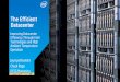 The Efficient Datacenter - インテル...The Efficient Datacenter Improving Datacenter Efficiency Through Intel Technologies and High Ambient Temperature ... • Predictive modeling