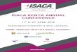 ISACA KENYA ANNUAL CONFERENCE · 2018-04-12 · 07:30 – 08:30 Registration Open Conference MC – Juffali Kenzi, CISA, CISM, CRISC, CGEIT Technology Manager, African Economic Research