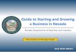Guide to Starting and Growing a Business in Nevadabusiness.nv.gov/uploadedFiles/businessnvgov/content/Resource_Center... · Guide to Starting and Growing a Business in Nevada 
