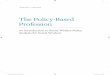 The Policy-Based Profession - Pearson Education · v Preface For the seventh edition of The Policy-Based Profession: An Introduction to Social Welfare Pol- icy Analysis for Social