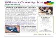 Wilson County fce - University of Tennessee · 2019-04-24 · Penny’s Sewing Corner Penny West, County Vice President and member of the Tuckers Crossroads (TXR) FCE Club says that