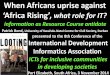 information as Resource Course antidoteccs.ukzn.ac.za/files/Bond-IDIA-conference.pdf · information as Resource Course antidote . The conditions created in Africa by the combination