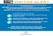 20 COVID-19 visitor poster LTC visitor poster.pdf · VISITOR ALERT PREVENTION Cover your mouth and nose with a tissue when you cough or sneeze. Practice hand hygiene – wash your
