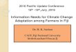 Information Needs for Climate Change Adaptation among ...devpolicy.org/Events/2016/Pacific Update/4b Climate Change Adapta… · Change Adaptation Climate knowledge is the appropriate