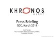 Press Briefing - Khronos Group- Sharing textures and renderbuffers •Context Robustness - Defending against malicious code •EGLSync objects - Improved OpenGL /OpenCL interop •Platform