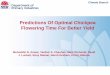 Predictions Of Optimal Chickpea Flowering Time For Better Yield - … · 2019-11-05 · Climate Branch Predictions Of Optimal Chickpea Flowering Time For Better Yield. Muhuddin R