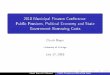 2018 Municipal Finance Conference: Public Pensions ...2018 Municipal Finance Conference: Public Pensions, Political Economy and State Government Borrowing Costs Chuck Boyer University