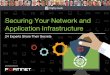 Securing Your Network and Application Infrastructure · Protecting Against APTs and Application-based Atacks ... What are the greatest challenges you face in securing your network