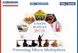 Powering Micro Multipliers - FISMEfisme.org.in/docs/YES BANK Union Budget - Powering Micro... · 2018-05-18 · Focus of the Budget on Investment and Consumption revival Realistic