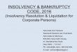 INSOLVENCY & BANKRUPTCY CODE, and bankrupcy... INSOLVENCY & BANKRUPTCY CODE, 2016 (Insolvency Resolution