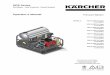 HDS Series - Kärcher · HDS Series Hot Water - Gas Powered - Diesel Heated Operator’s Manual Pressure Washer TO RED UC TH ERI SK OF INJU RY ,R EAD OP-RAT ING IS ... dr oi tbi e