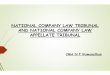 NATIONAL COMPANY LAW TRIBUNAL · CONSTITUTING THE NCLT 408. The Central Government constitute, with effect from specifiedtherein,aTribunal Company Law Tribunal consisting number of