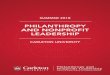 PHILANTHROPY AND NONPROFIT LEADERSHIP...Philanthropy and Nonprofit Leadership program to further this vision. Before joining The Foundation in 2013, Stacy worked for CBC Manitoba as