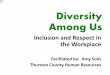 Diversity Among Us - SHRM Olympiashrmolympia.shrm.org/sites/shrmolympia.shrm.org/files...Diversity Among Us Inclusion and Respect in the Workplace Facilitated by: Amy Solis Thurston